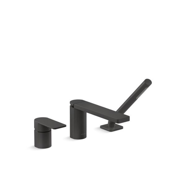 Kohler Parallel Single-Handle Deck-Mount Bath Faucet With Handshower 23488-4-BL